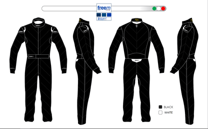 FreeM Racewear Black white