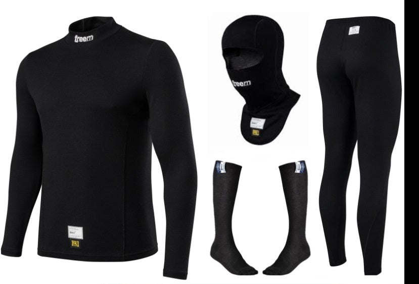 FreeM racewear motorsport underwear set black