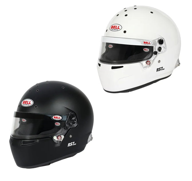 Bell RS7 Pro Helmet - Matt Black/White FIA8859-2024