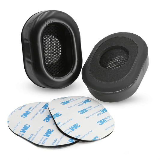 Rugged Radios gel ear cups with Velcro mounting pads for motorsport helmets