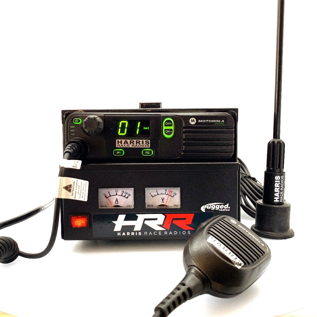 Motorola Harris 230v race control base radio set | Harris Race Radios