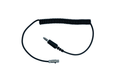 Harris or IMSA coil cord adaptor for headsets to Intercoms
