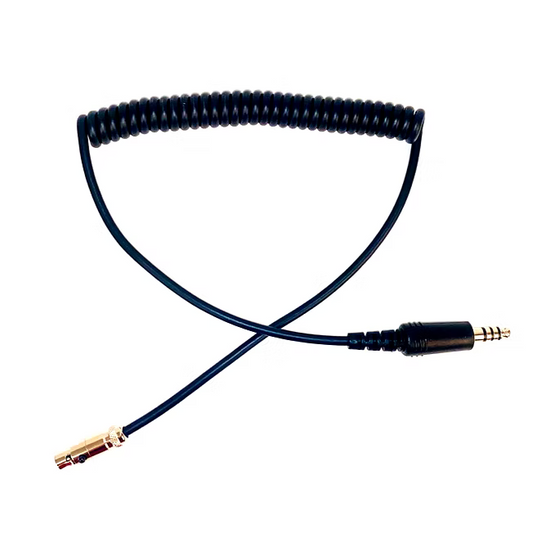 Harris IMSA coil cord adaptor for headsets to Intercoms