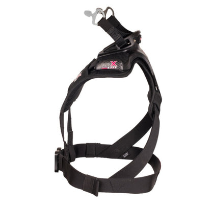 NecksGen REVX Lite sizing information showing Medium/Large and XL+ harness options.