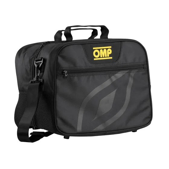 OMP helmet and gear bag