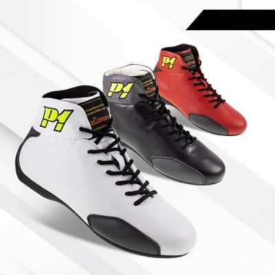 P1 Monza leather racing fireproof boot FIA