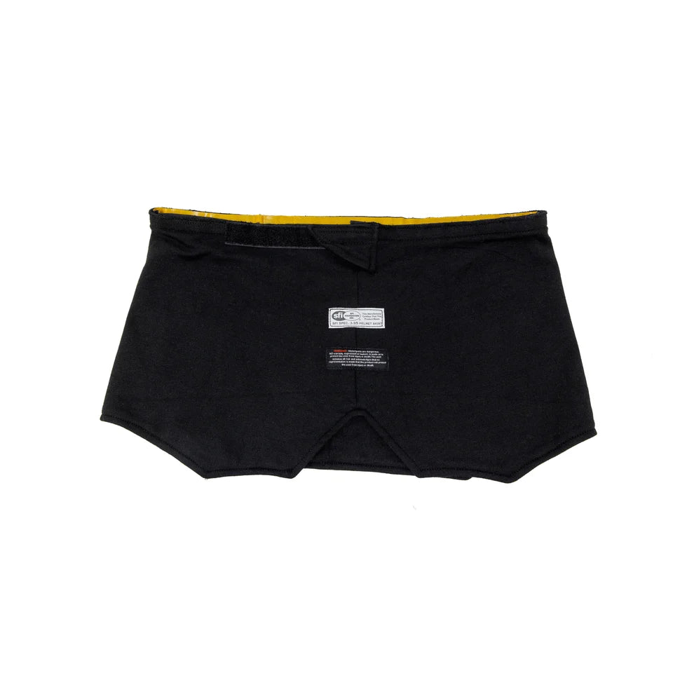 PCI Racing two-layer Nomex helmet skirt detail view