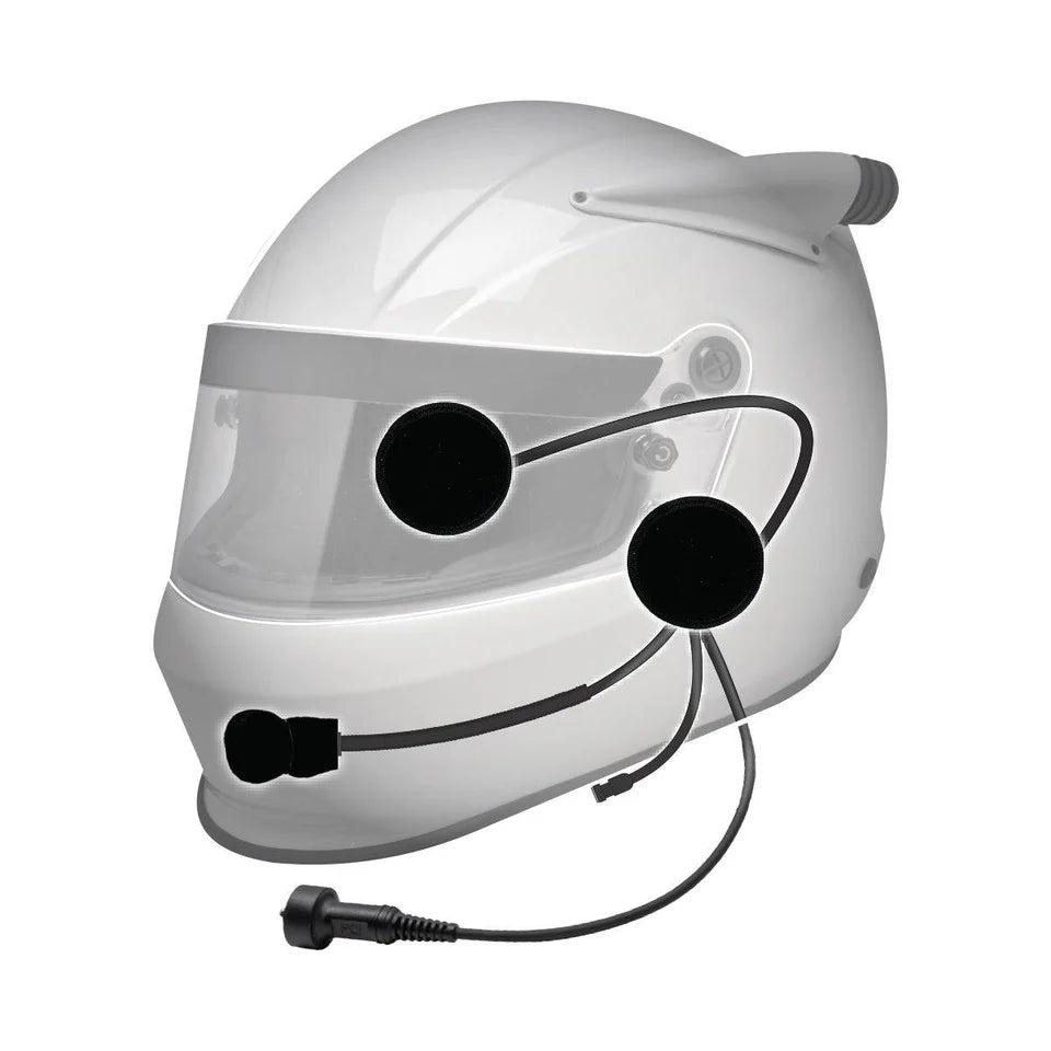 PCI Elite Helmet Wiring Kit with M2 Race Speakers and Earjack 3.5mm