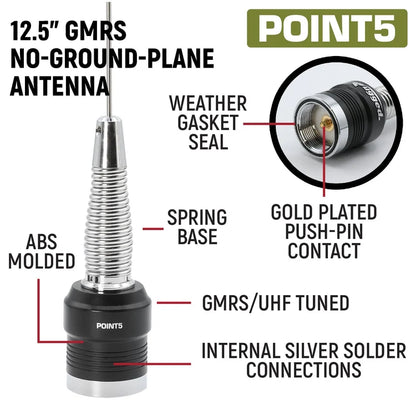 Rugged 12.5-inch UHF CB antenna for the INEOS Grenadier radio kit