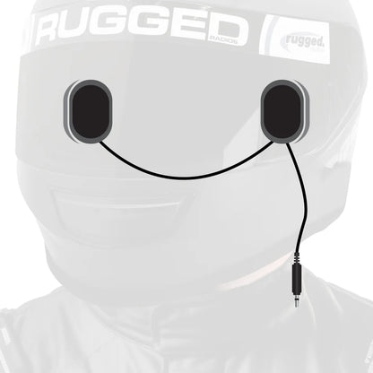 Rugged Radios PRO-POD gel helmet speaker ear cups with 3.5mm audio mono or stereo connection