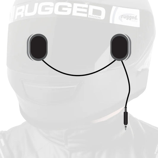 Rugged Radios PRO-POD gel helmet speaker ear cups with 3.5mm audio mono or stereo connection