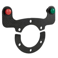 Carbon Steering Wheel PTT Button Plate.