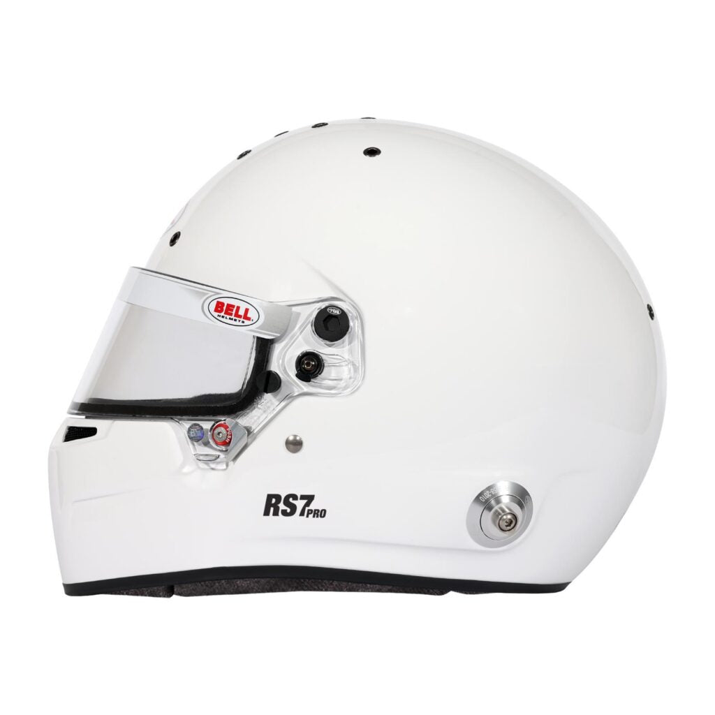 Bell RS7 Pro Helmet - Matt Black/White FIA8859-2024