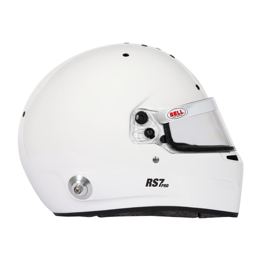 Bell RS7 Pro Helmet - Matt Black/White FIA8859-2024