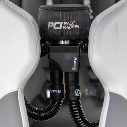 PCI RaceAir Pro fresh air unit showing compact dual-fan housing