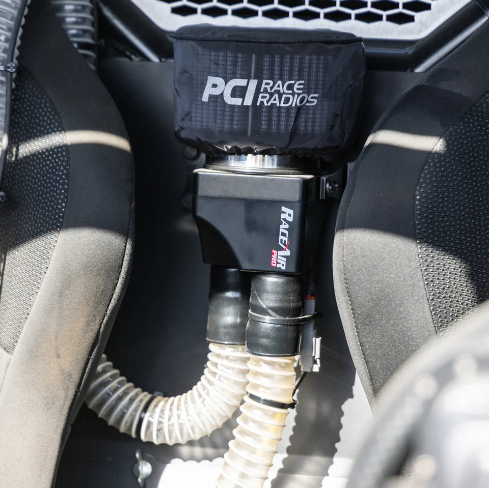 PCI RaceAir Pro fresh air unit angled view showing air outlets
