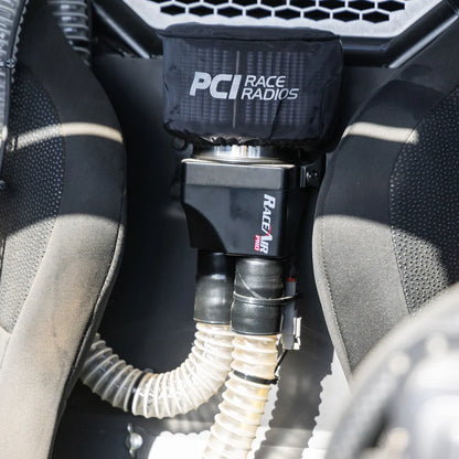 PCI RaceAir Pro fresh air unit angled view showing air outlets