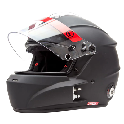 Roux R1-F SA2020 / FIA 8859-2015 Fiberglass Helmet — Full Comms (Clearance)
