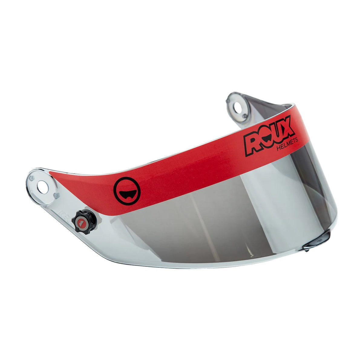 Pininfarina Roux Iridium Silver Visor Shield | Harris Race Radios