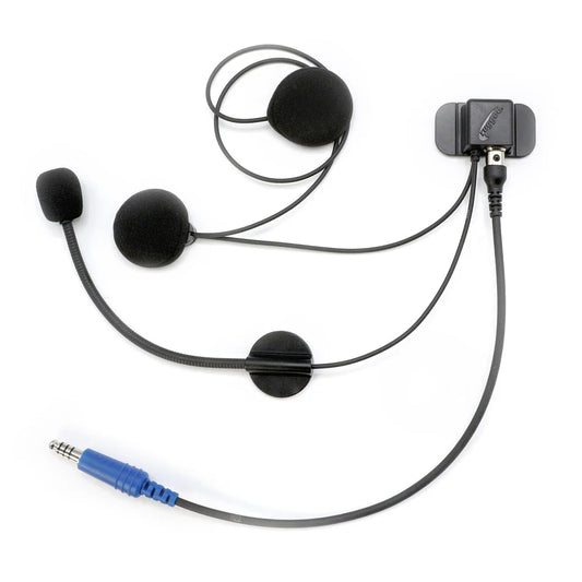 RUGGED Wired / STX Stereo Helmet Kit with Alpha Audio Speakers and Mic