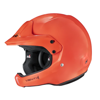 Orange helmet with 'Sulio' branding on a white background