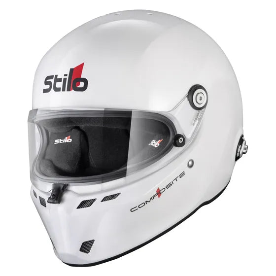 White Fullfaced composite helmet