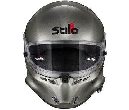 Stilo ST6 F Composite racing helmet — front view, Gunmetal Gray