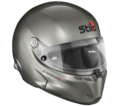 Stilo ST6 F Composite full-face racing helmet — FHR posts and visor detail