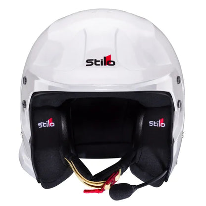 White helmet with Stilo logo on a white background