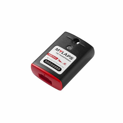 MyLaps TR2 Speedway transponder — side view