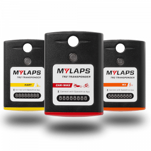 MyLaps TR2 transponder range — Speedway, Car/Bike, and Kart variants