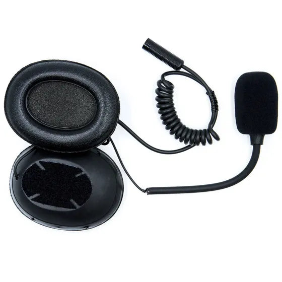 ZeroNoise Open Face Helmet Intercom Headset With Integral Ear Cups