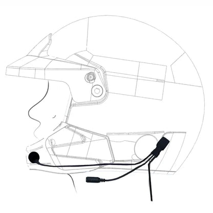 Zeronoise fitted to open face helmet 