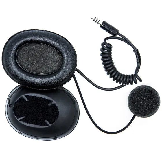 ZeroNoise Full Face Helmet Intercom Headset with Integral Ear Cups