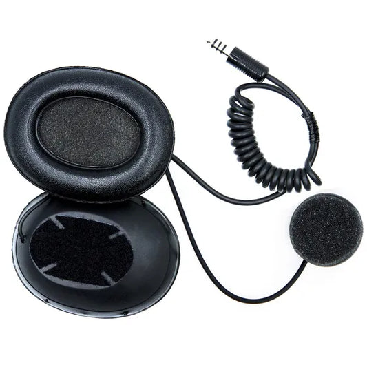 ZeroNoise Full Face Helmet Intercom Headset with Integral Ear Cups
