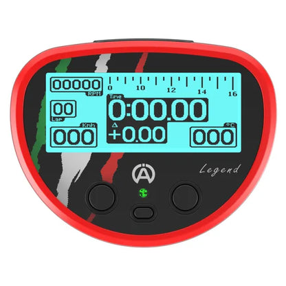 Alfano Legend GPS lap timer — front view