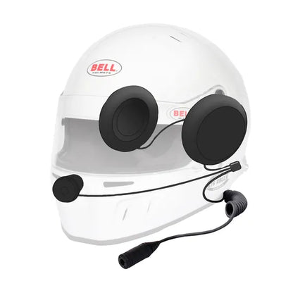 Bell GT6 Pro Rally Helmet - White / Black with Comms FIA8859-2024 SA-2025