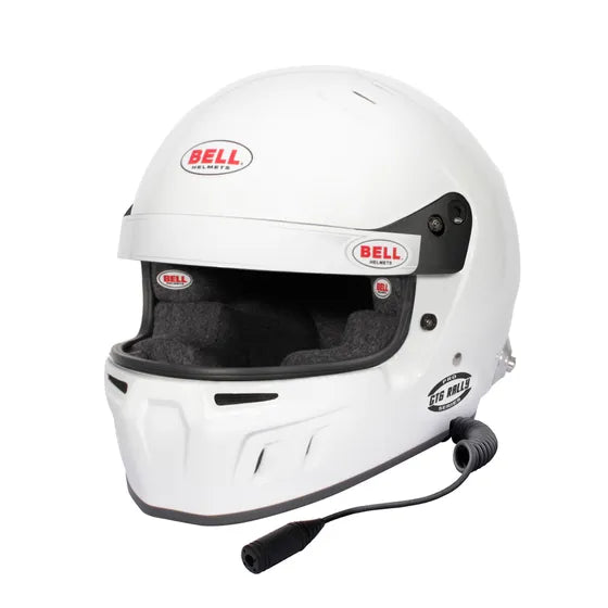 Bell M8 Helmet - White / Black with comms