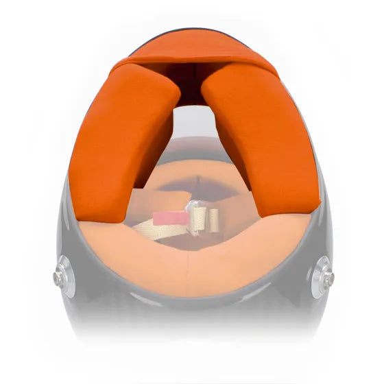 Bell helmet interior lining and cheek pads in Orange – HP7 / HP77 / RS7 Carbon replacement kit