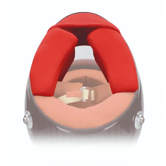 Bell helmet interior lining and cheek pads in Red – HP7 / HP77 / RS7 Carbon replacement kit