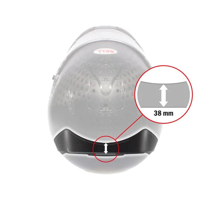 small 38mm Bell helmet rear spoiler