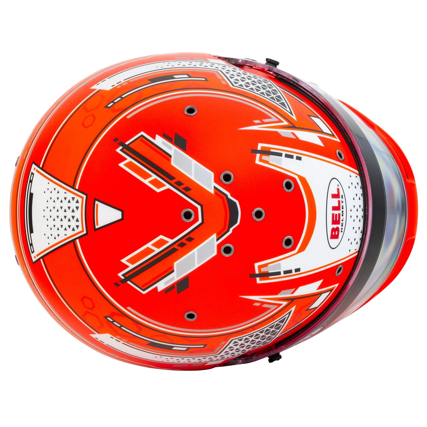 top view of composite RS7 helmet