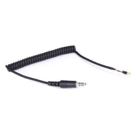 Replacement 4 Way Helmet Kit Coil Cord Cable.