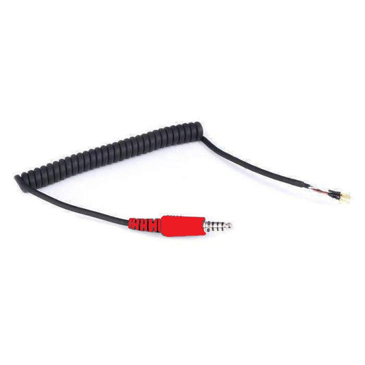 Replacement 5 Way (Euro) Helmet Kit Coil Cord Cable.