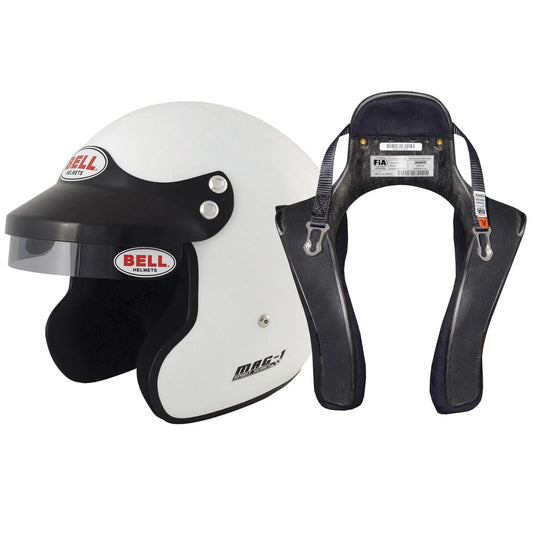 Bell Helmet open face with Stand 21 FHR hans device special price