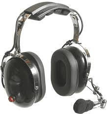 Over-the-Head OTH Headset for 2-Way Radios – Black Carbon Fibre Look | Harris Race Radios