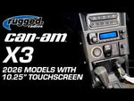Rugged Radios CB RDM-DB two-way radio in the 2026 Can-Am Maverick X3 communication kit