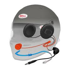 Bell M8 carbon helmet with Harris coms