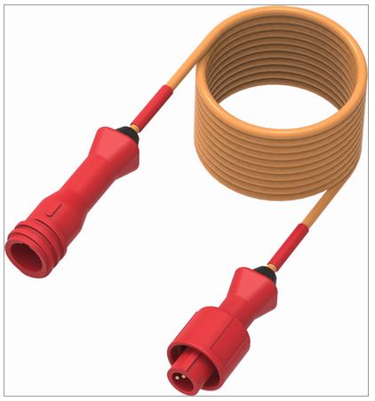 Alfano A3301 extension cable connector close-up for NTC temperature sensors