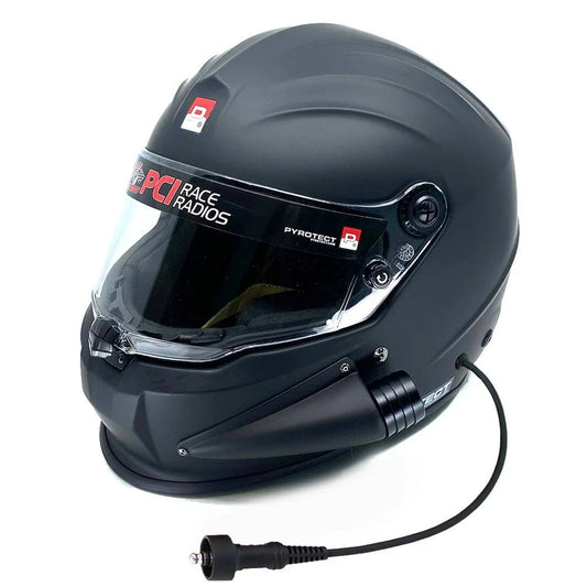 Pyrotect ProRace SFA SA2025 wired pumper helmet – side forced air offroad motorsport helmet, Snell SA2025 rated